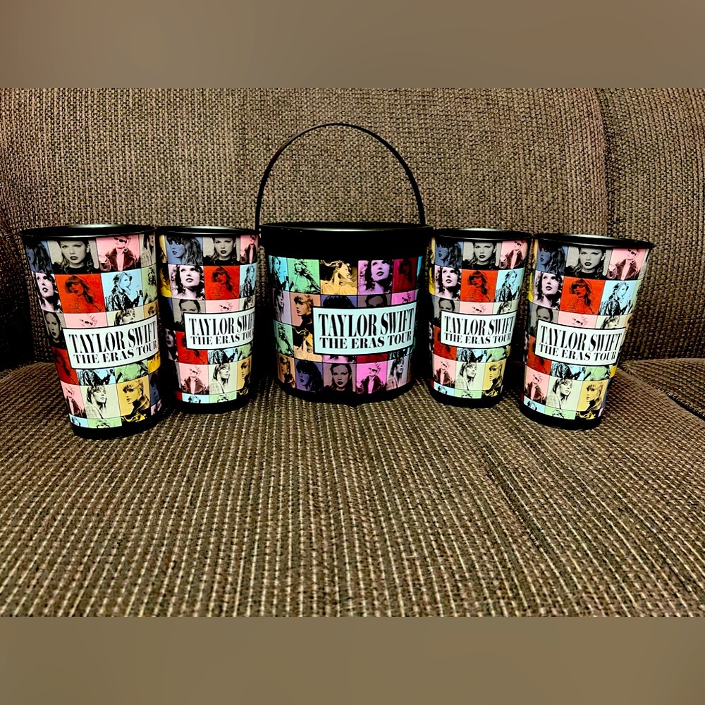 Taylor Swift bucket & 4 cups